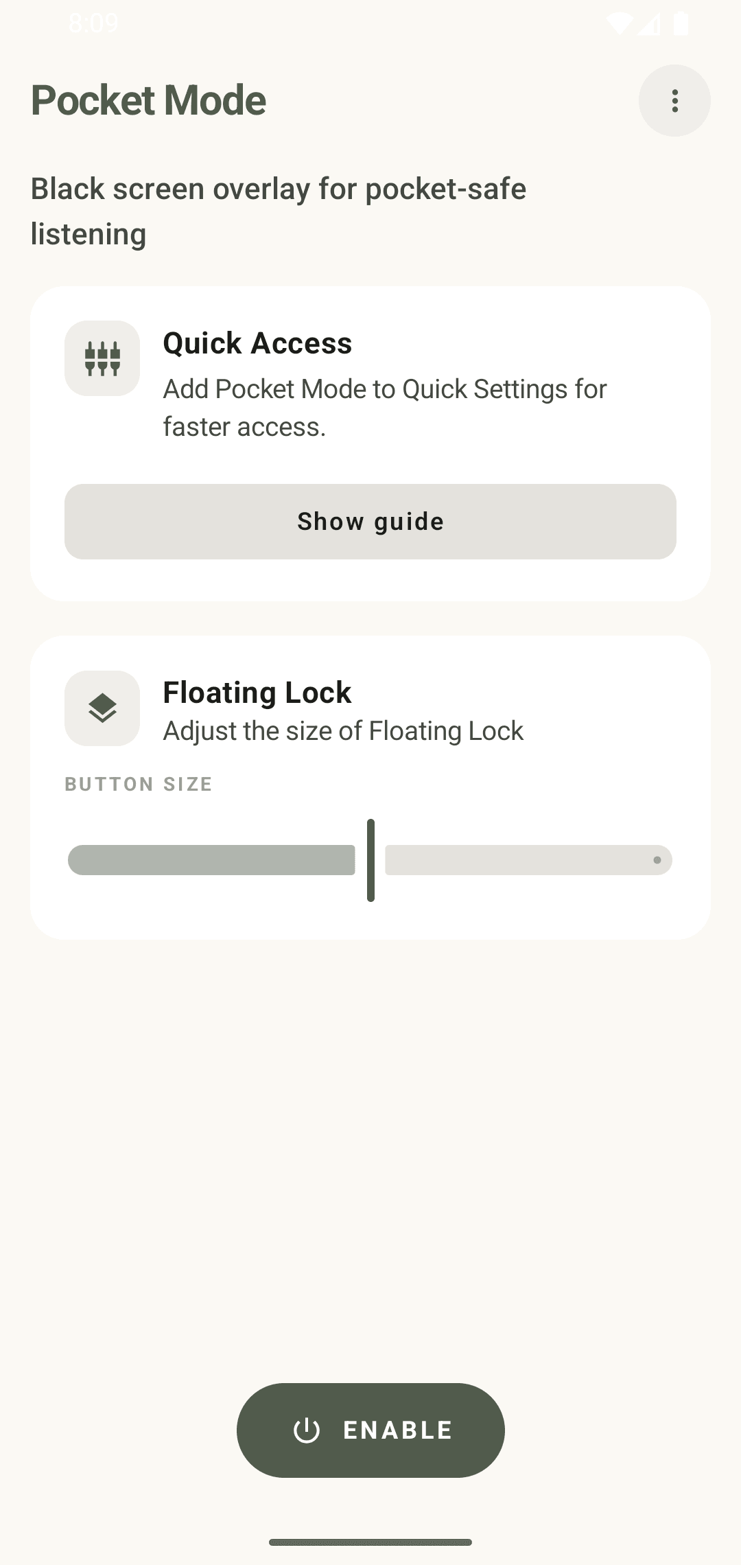 Pocket Mode app screenshot 3